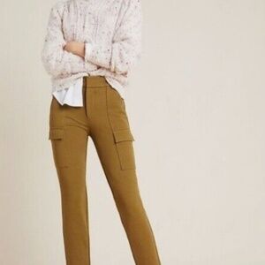 NWT Anthropologie Essential Slim Knit Cargo Pant Size 2 - COLOR : MOSS